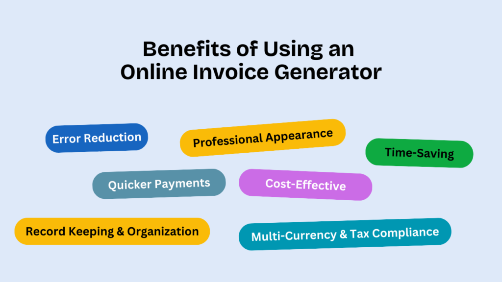 Benefits of Using an Online Invoice Generator