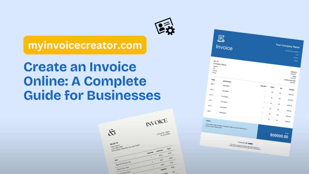 Create an Invoice Online