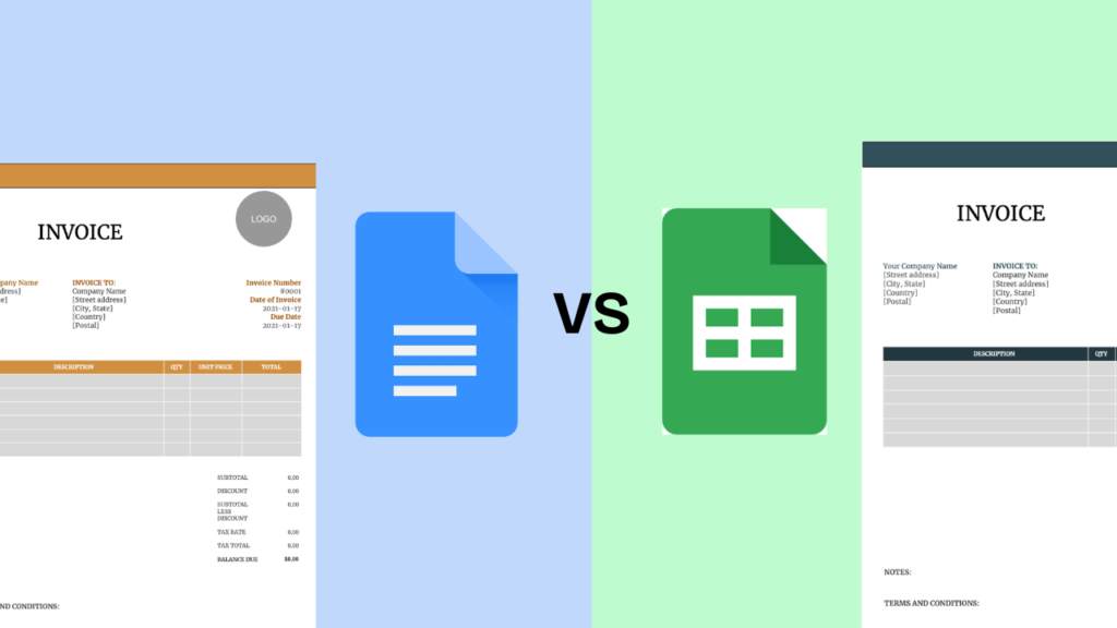 Creating Invoices with Google Docs and Sheets