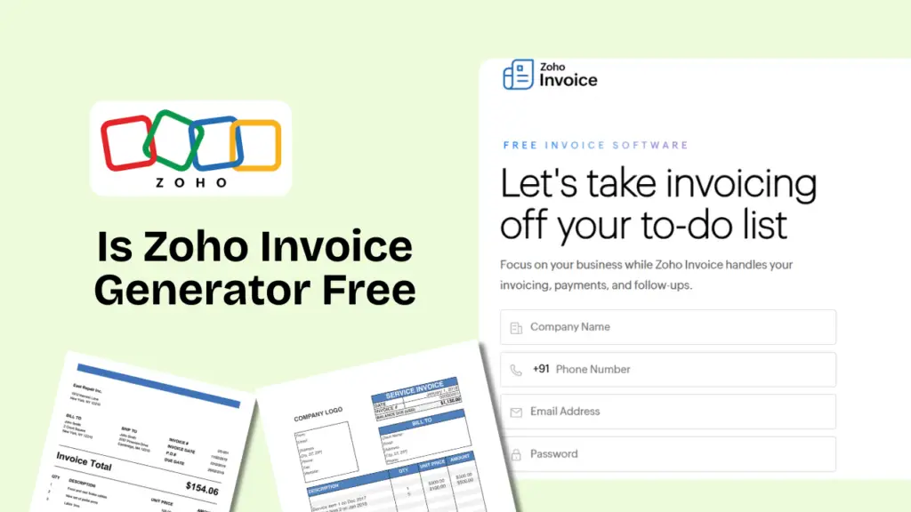 Is Zoho Invoice Generator Free