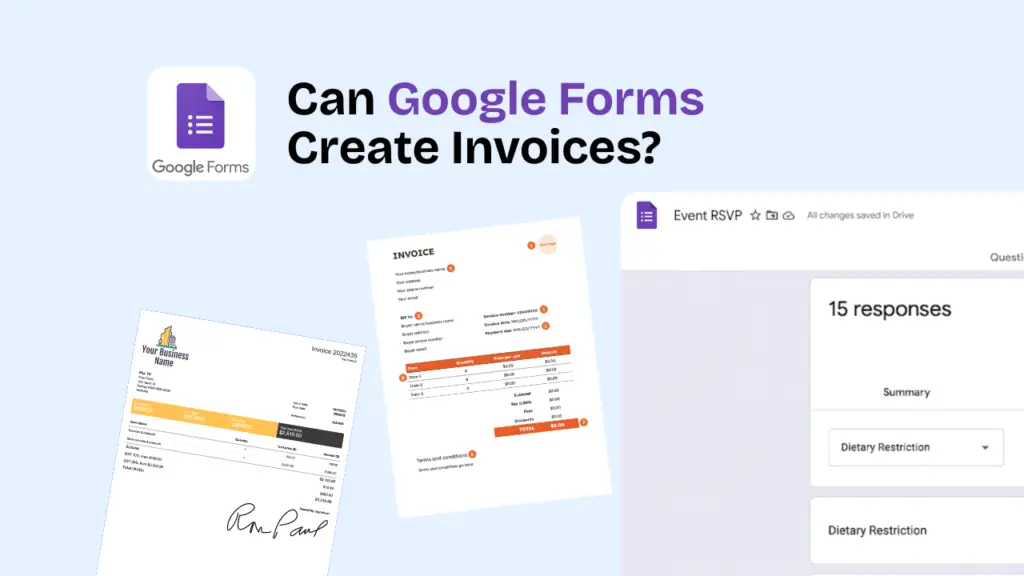 Can Google Forms Create Invoices?
