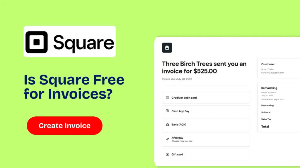 Is Square Free for Invoices?