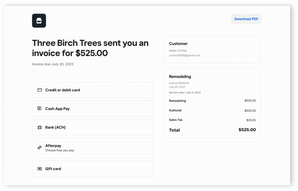Is Square Free for Invoices?