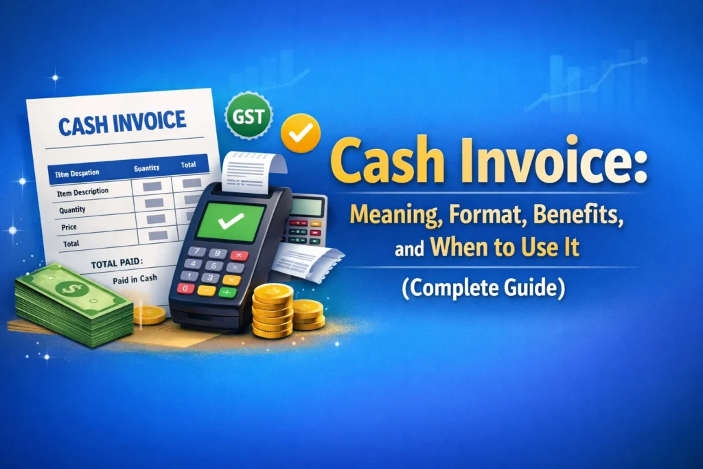 Cash Invoice Meaning Format Benefits