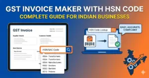 GST Invoice Maker with HSN Code