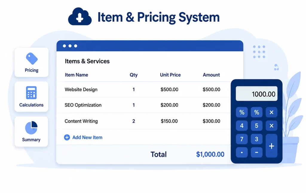 Item & Pricing System