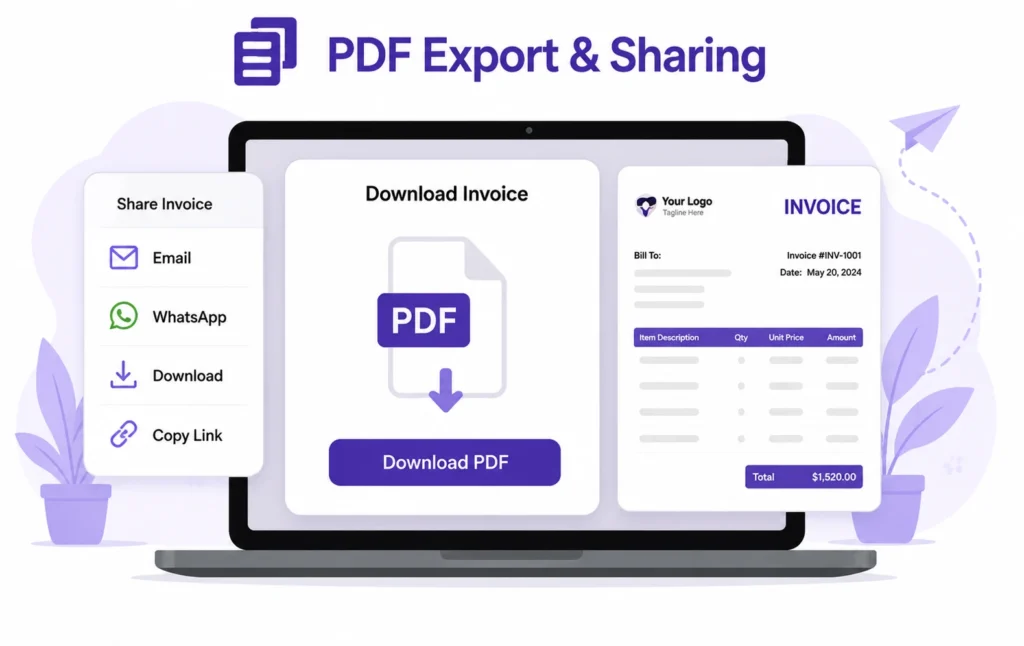 PDF Export & Sharing