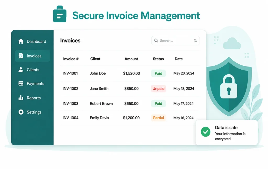Secure Invoice Management