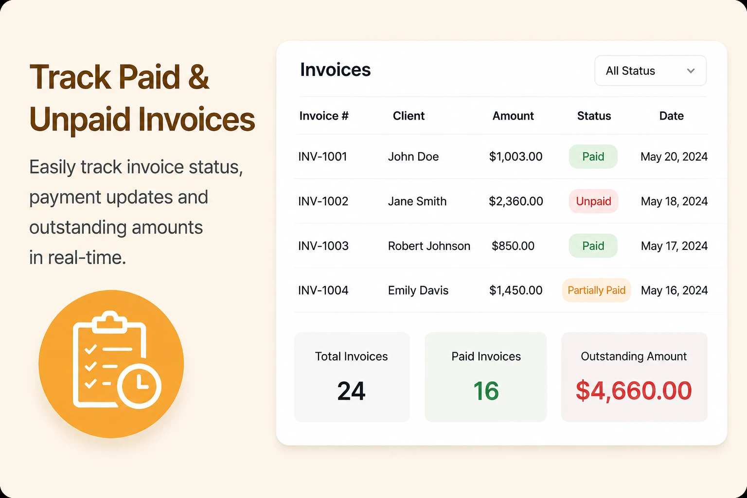 Track Invoice